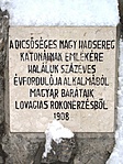 A magyar nyelvű felirat