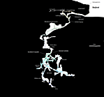 A barlang majdnem teljes térképe (oldalnézet)